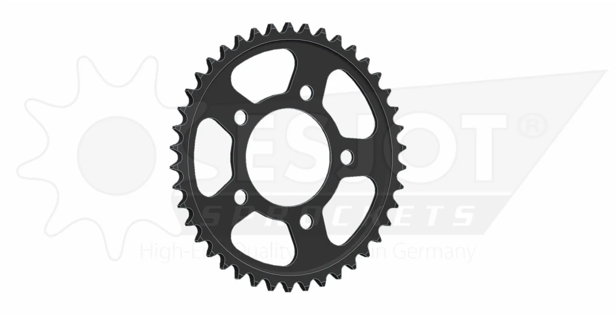 JT Sprockets 42T 525 BLK — rear sprocket