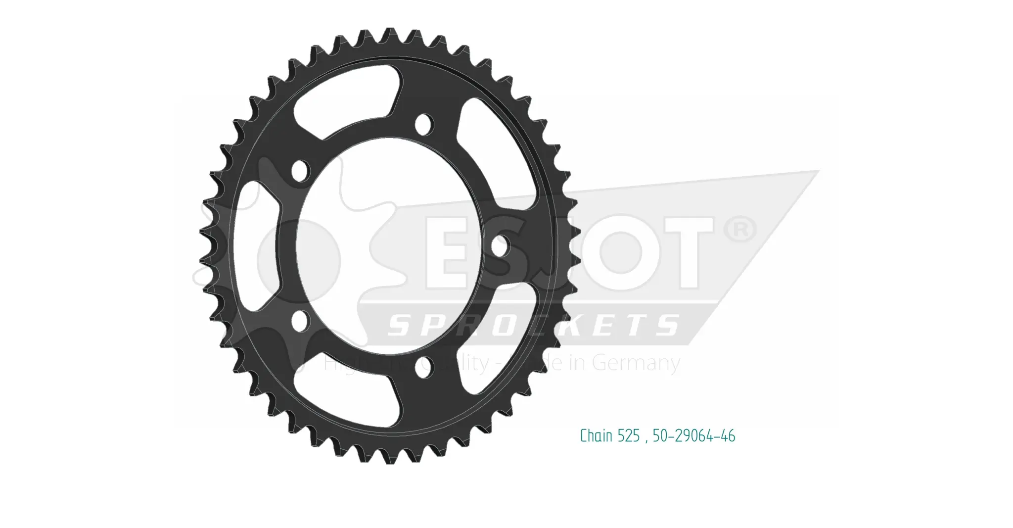 Задняя звезда JT Sprockets 46T 525