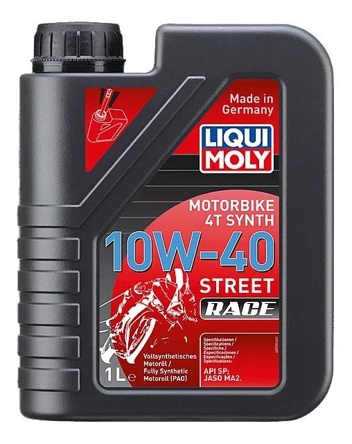 Моторное масло Liqui Moly Motorbike 4T Synth Street Race 10W-40, 1 л