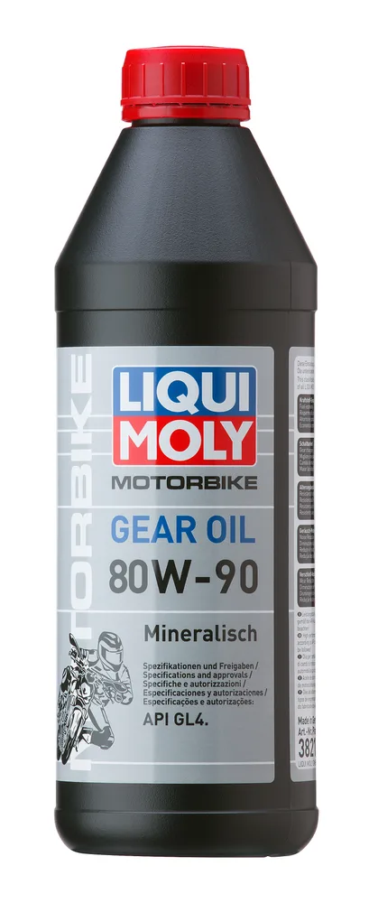 ტრანსმისიის ზეთი Liqui Moly Motorbike Gear Oil 80W-90, 1 ლ