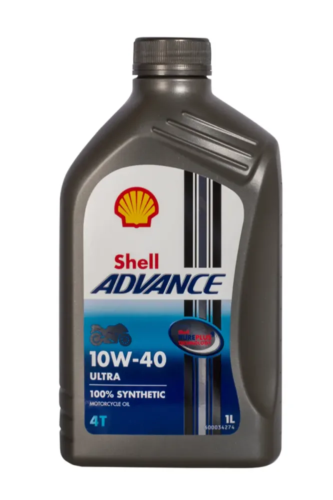 ძრავის ზეთი Shell Advance 4T Ultra 10W-40, 1 ლ