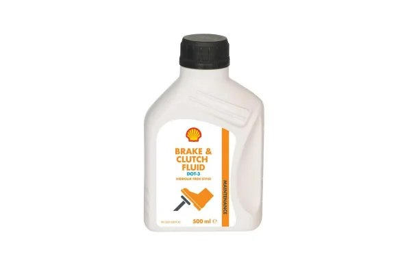სამუხრუჭე სითხე Shell Brake & Clutch Fluid DOT 3, 500 მლ